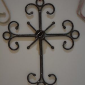 Vintage iron cross - Rose in the middle Black shades