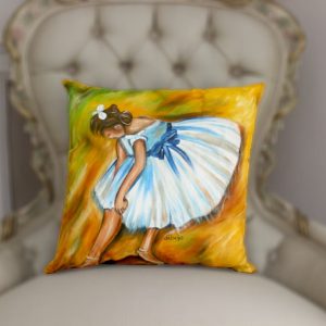 The ballerina with blue belt - Degas